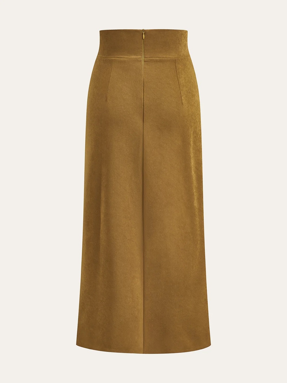 78 Twist Front Slit Midi Skirt - Picture 2 of 4